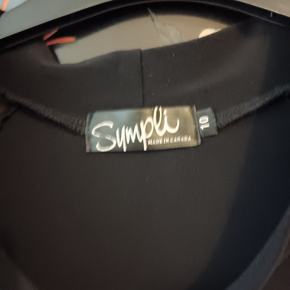 Stunning Sympli Black Women's Tunic Top With Mesh Details - Picture 7 of 8